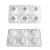 MOLDE DE SILICONE MAÇÃ 06 CAVIDADES - Imagem 4