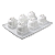 MOLDE DE SILICONE HAMSTER 6 CAVIDADES - Imagem 1