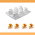 MOLDE DE SILICONE HAMSTER 6 CAVIDADES - Imagem 5