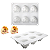 MOLDE DE SILICONE HAMSTER 6 CAVIDADES - Imagem 6