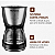 CAFETEIRA ELÉTRICA MONDIAL DOLCE AROME BLACK JARRA DE VIDRO - Imagem 6