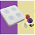 MOLDE DE SILICONE LICHIA 3D 4 CAVIDADES CONJUNTO COM 2 PEÇAS - Imagem 2