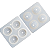 MOLDE DE SILICONE LICHIA 3D 4 CAVIDADES CONJUNTO COM 2 PEÇAS - Imagem 1