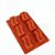 FORMA DE SILICONE RETANGULAR PARA DOCES E SOBREMESAS - Imagem 4