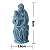 MOLDE DE SILICONE PARA VELAS JESUS E VIRGEM MARIA - Imagem 3