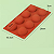 MOLDE DE SILICONE SEMIESFERA 8 CAVIDADES - Imagem 2