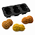 FORMA DE SILICONE PRETO MODELO AMENDOIM 03 CAVIDADES - Imagem 2