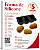 FORMA DE SILICONE PRETO MODELO AMENDOIM 03 CAVIDADES - Imagem 1