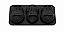 FORMA DE SILICONE PRETO MODELO AMENDOIM 03 CAVIDADES - Imagem 1