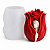 MOLDE DE SILICONE ROSA COM ROSTO PARA VELAS AROMÁTICAS - Imagem 2