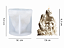 MOLDE DE SILICONE SAGRADA FAMILIA PRESÉPIO PARA VELAS E ARTESENATOS - Imagem 5