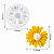 MOLDE DE SILICONE GIRASSOL PARA BISCUIT E PASTA AMERICANA - Imagem 3