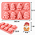 MOLDE DE SILICONE GNOMOS NATALINOS 8 CAVIDADES - Imagem 3