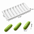 FORMA DE SILICONE PARA ÉCLAIR 08 CAVIDADES FRISADO - Imagem 2