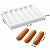 FORMA DE SILICONE PARA ÉCLAIR 06 CAVIDADES FRISADO - Imagem 2
