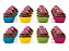 FORMINHA DE SILICONE PARA CUPCAKE KIT COM 12 - Imagem 1