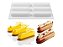 MOLDE DE SILICONE ANTIADERENTE PARA ECLAIR E SOBREMESAS - Imagem 1