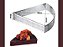 ARO INOX TRIANGULAR PERFURADO ESTILO FRANCES KIT 6 UNIDADES - Imagem 5