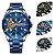Relógio de Pulso Curren Fashion Cronográfo Mostrador Luminoso 8402 Azul - Imagem 2