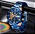 Relógio de Pulso Curren Fashion Cronográfo Mostrador Luminoso 8402 Azul - Imagem 4