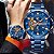 Relógio de Pulso Curren Fashion Cronográfo Mostrador Luminoso 8402 Azul - Imagem 3