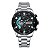 Relógio de Pulso Curren Fashion Cronográfo Mostrador Luminoso 8402 Prata - Imagem 4