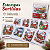 kit 12 Pano Prato Natal Pano Copa Estampa Natalina 45x68cm - Imagem 3