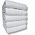 Kit: 5 Toalhas Banho Branca Costura Reforçada Silver 70x140 - Imagem 1
