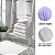 Kit: 5 Toalhas Banho Branca Costura Reforçada Silver 70x140 - Imagem 3