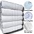 Kit: 5 Toalha de Rosto Branca Costura Dupla Silver 50x70 - Imagem 4