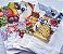Kit com 10 Pano de Prato Estampado Sacaria Trama 8 Branco Com Estampa - Imagem 3