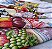Kit com 10 Pano de Prato Estampado Sacaria Trama 8 Branco Com Estampa - Imagem 2