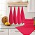 Kit 12 Panos de Prato Vermelho Trabalhado Artesanato Pano Gourmet 68x50 Centímetros - Imagem 1