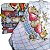 Kit com 50 Pano de Prato Estampado Sacaria Trama 8 Xadrez Claro Com Estampa - Imagem 1