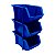 Gaveta Organizadora Braslider Nº3 Azul 8x10x17cm Kit com 60 Unidades - Imagem 1