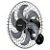 Ventilador Ventisol de Parede Steel Preto 50cm Bivolt - Imagem 1