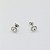Brinco Masculino Folheado Rodio Pedra Cristal Antialergico - Imagem 4