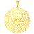 Pingente Medalha Divino Espírito Santo Folheado Ouro 18k - Imagem 1