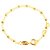 Pulseira Infantil Bolinha 14 cm Folheado Ouro 18k - Imagem 1