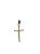 Corrente Cingapura 50 cm e Cruz Folheado Ouro 18k Cirillo - Imagem 2