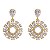 Brinco Mandala Zircônia Folheado Ouro 18k Antialérgico - Imagem 2