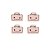 Brinco 4 Pares Infantil pedrinhas 3mm Cirillo Banhado Ouro Antialérgico - Imagem 3