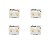 Brinco Bolinha  Folheado a ouro 18k (4 Pares)  Antialérgico - Imagem 1