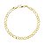 PS101 PULSEIRA MASCULINA 3x1 FOLHEADO OURO 18K ANTIALÉRGICO - Imagem 1