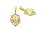 Pingente 1,8cm Nossa Senhora Aparecida 3097 Banhado Ouro 18k - Imagem 1