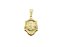 Pingente 1,8cm Nossa Senhora Aparecida 3097 Banhado Ouro 18k - Imagem 2