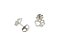 Brinco Patinha Cachorro 3110 Banho Ouro Branco Tarraxa Baby - Imagem 2