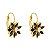 Brinco Flor de Lotus Margarida Zircônia Banhado Ouro 18k Antialérgico - Imagem 1