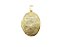 Pingente Relicário Flores Secretas 3290 Folheado Ouro 18k - Imagem 2
