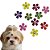 30 Adesivos Pet EVA Flor Com Strass Cores Sortidas - Imagem 1